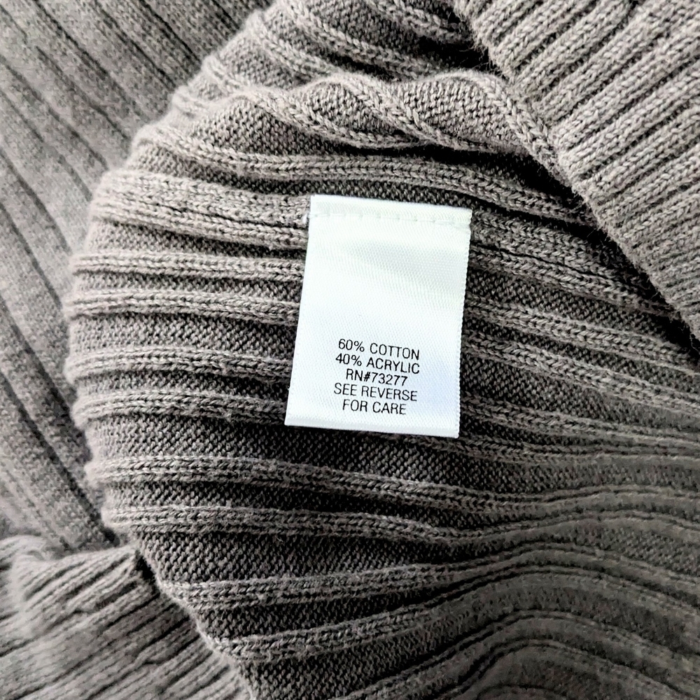 Women's Croft & Barrow® Ribbed Cowl Neck Sweater - Picture 5 of 5